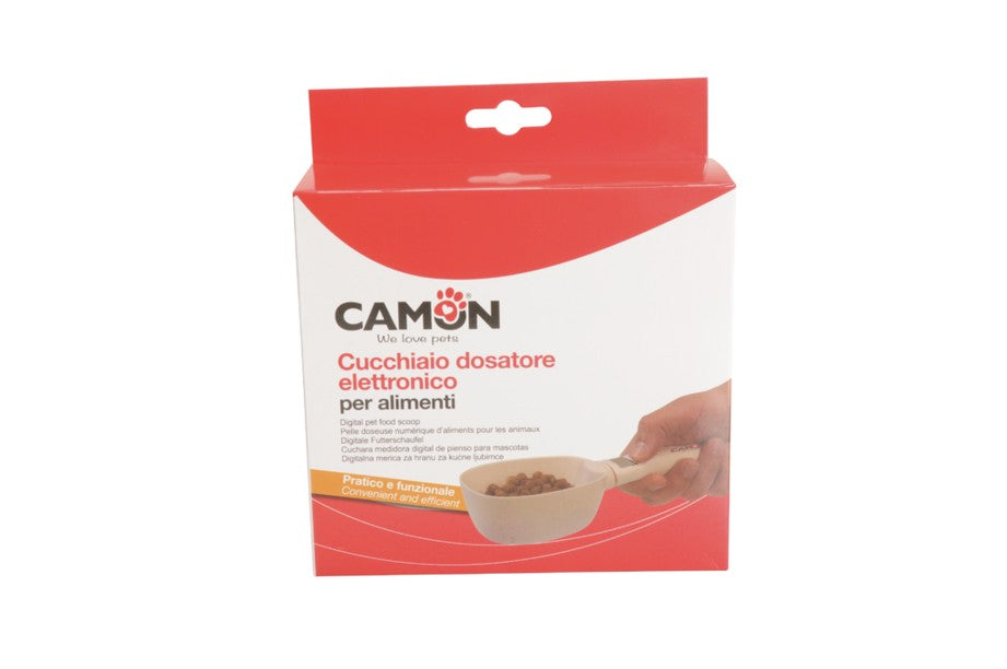 Cucchiaio dosatore elettronico Camon per alimenti in ABS per cani e gatti Cucchiaio dosatore elettronico Camon per alimenti in ABS per cani e gatti